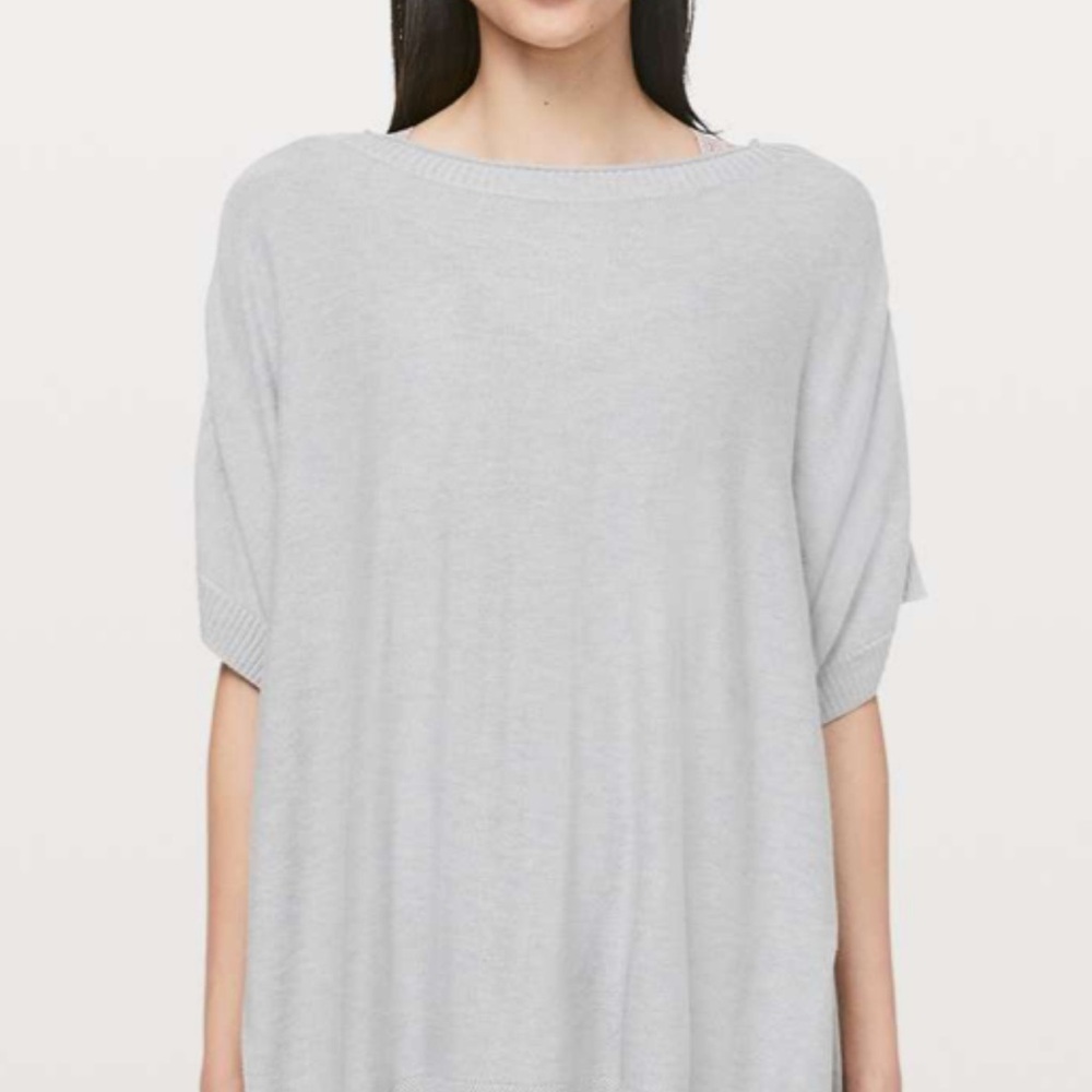 Similar to the Be at Ease Lululemon Athletica Women's Knit Poncho top